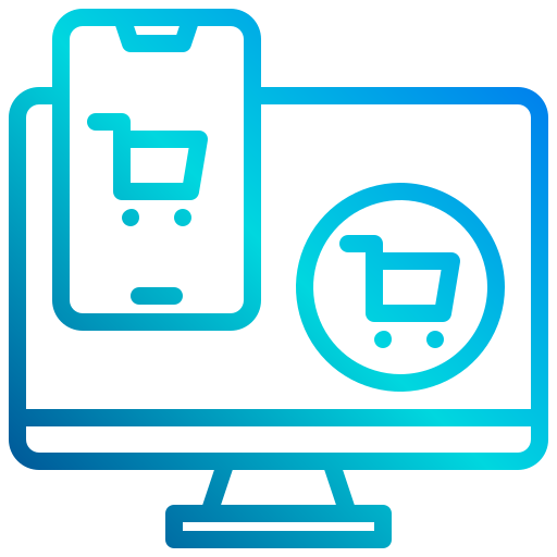 تصميم المتاجر الإلكترونية - أيقونة